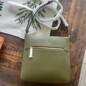 Kate Spade Olive Green Crossbody Bag